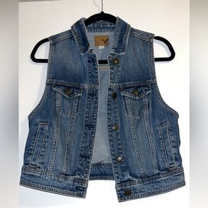 American Eagle | Jean Vest Jacket | Size: M